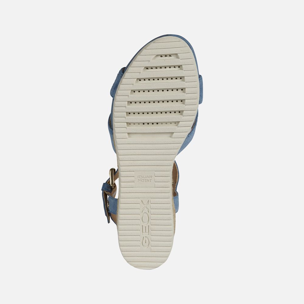 Geox Bayan Sandalet Mavi - Ischia - WUN-521086